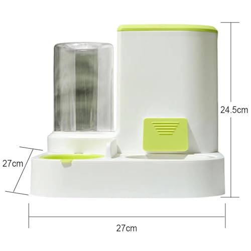 2-in-1 Pet Automatic Feeder Dog Cat Drinking Fountain Water Dispenser Food Bowl Pet Supplies for Dogs Cats