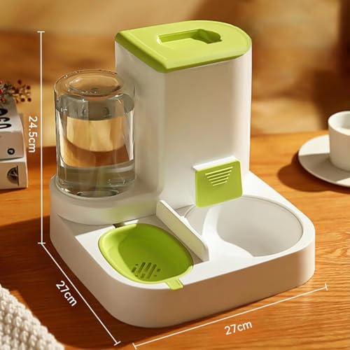 2-in-1 Pet Automatic Feeder Dog Cat Drinking Fountain Water Dispenser Food Bowl Pet Supplies for Dogs Cats