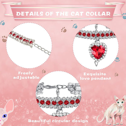 Cat Rhinestone Diamante Collar