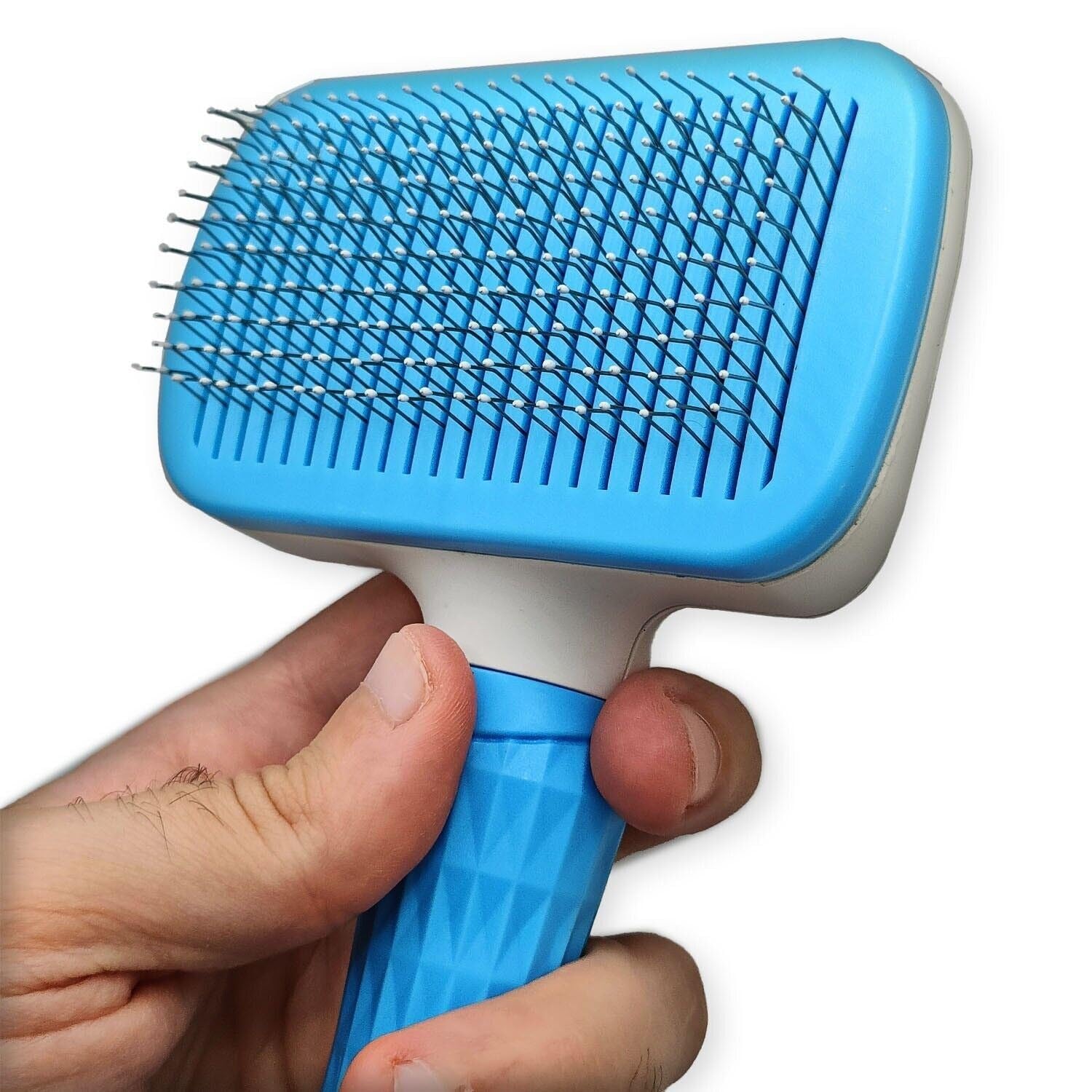 Cute Meows Dog &amp; Cat Brush for Shedding, Dematting &amp; Grooming – Pet Hair Undercoat Rake