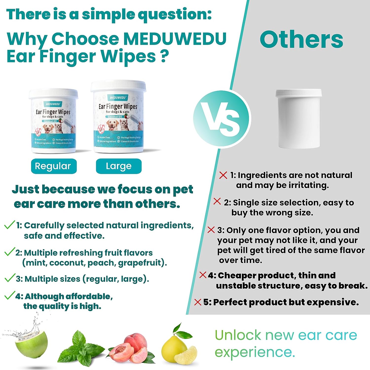 Teeth Cleaning Finger Wipes