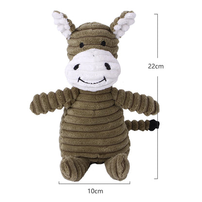 Plush Animal-Shaped Squeaky Toy