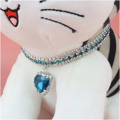 Cat Rhinestone Diamante Collar