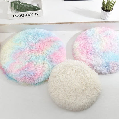 Soft Plush Round Cat Bed Mat