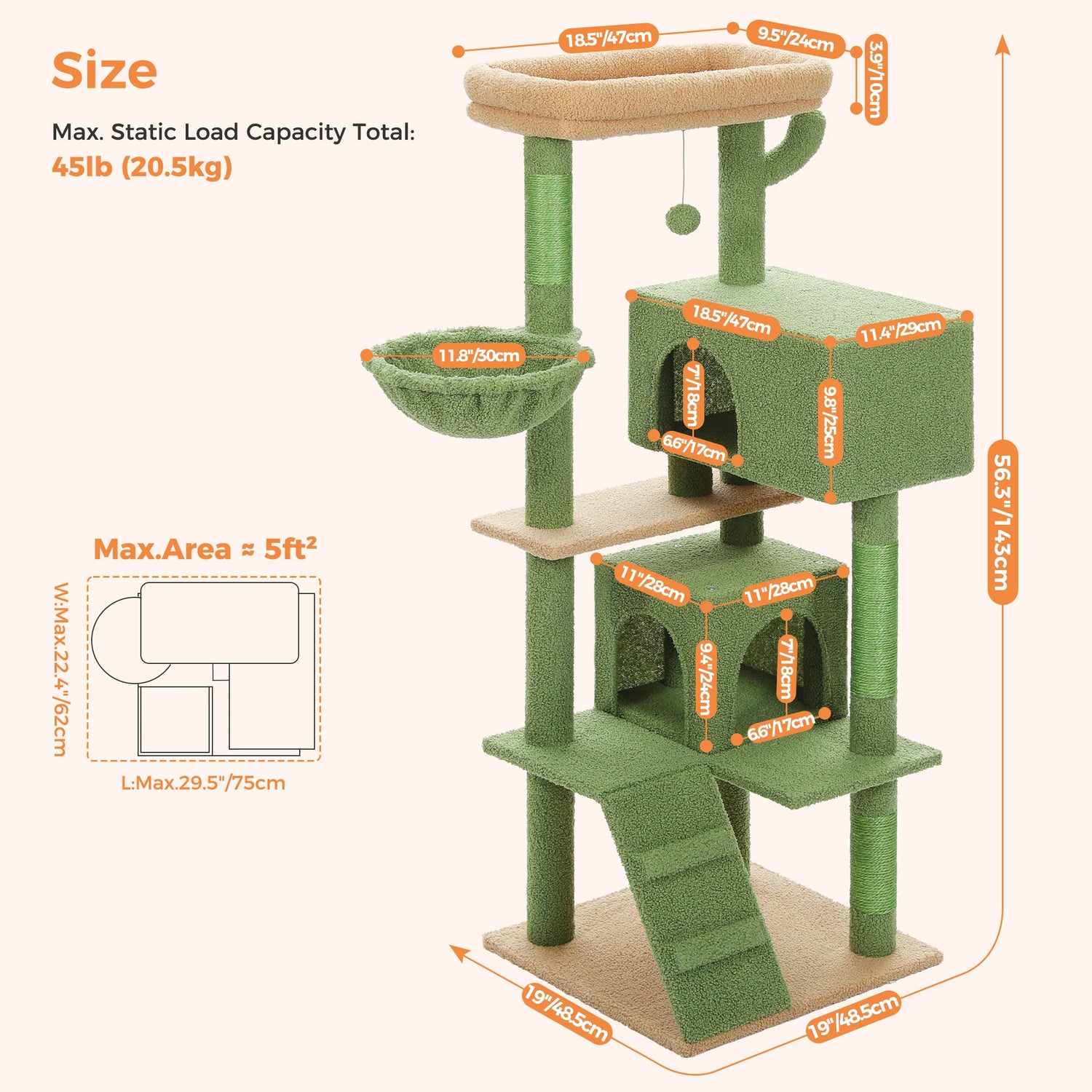 Multi-Level Cat Tree with Hammock