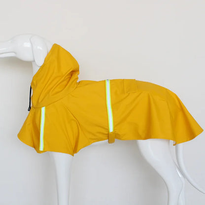 Reflective Hooded Dog Raincoat